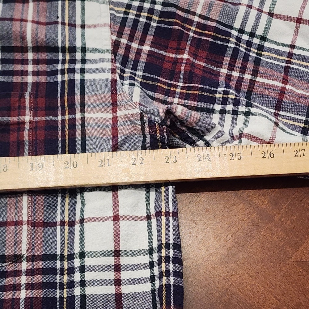 VTG 90s Knights of the Round Table Plaid Button Down Shirt Large Cotton India - Picture 10 of 11